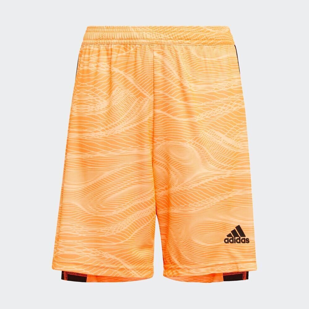 Adidas Contiva 21 Goalkeeper Soccer Shorts Boys Youth Orange Small